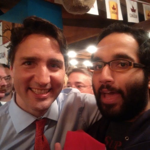 Selfie with Trudeau