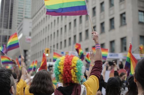 UWaterloo students at the 2018 Toronto Pride Parade. 