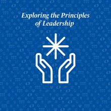 Principles of Leadership written above two hands holding a star