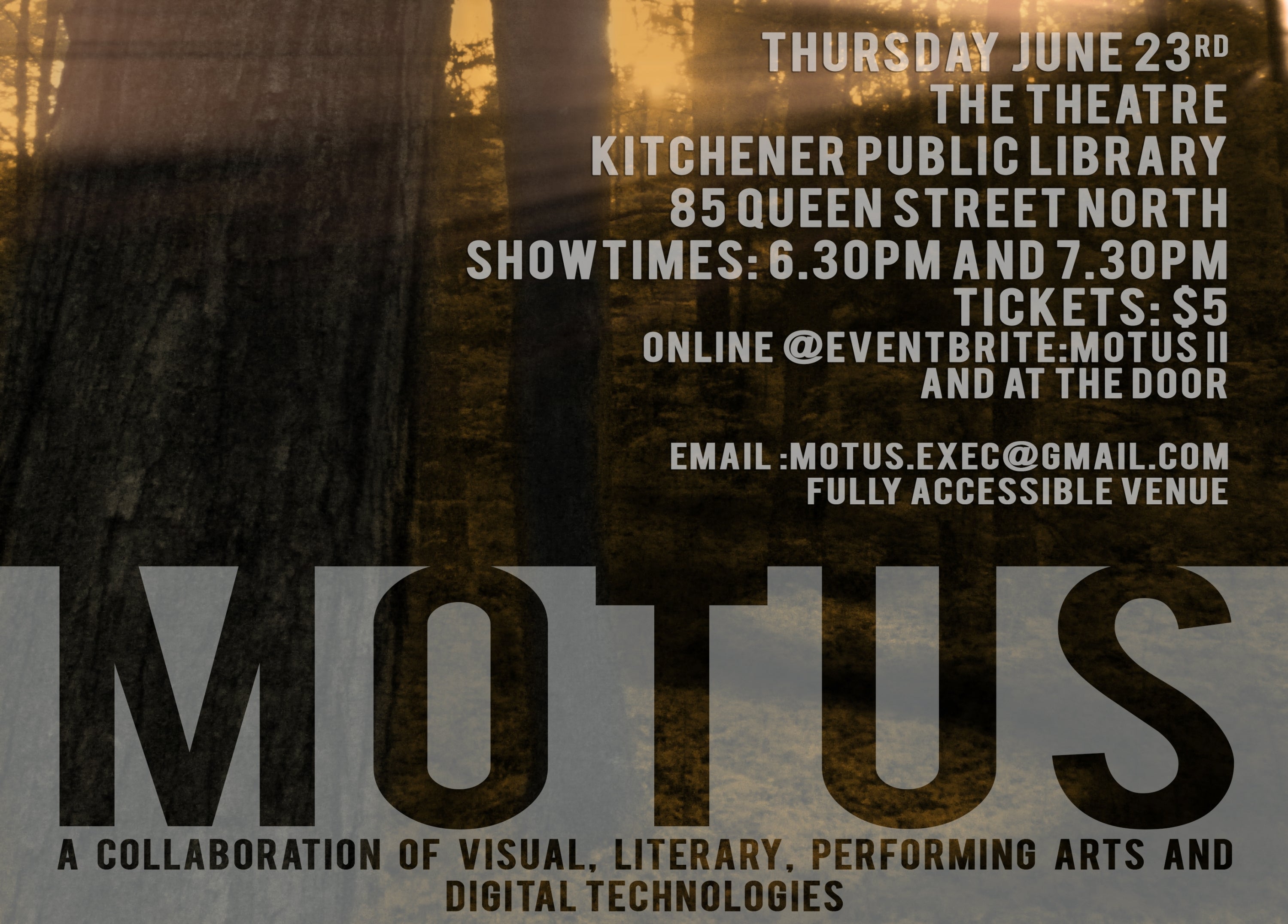 MOTUS Event Poster
