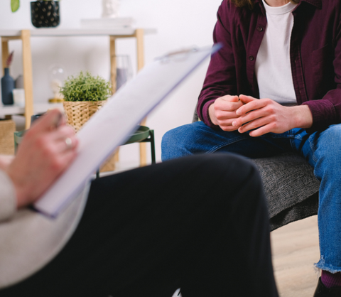 visual representation of confidential conversations between a student and a professional support service