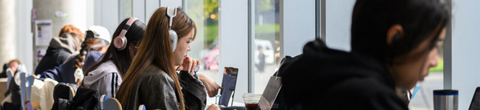 students studying