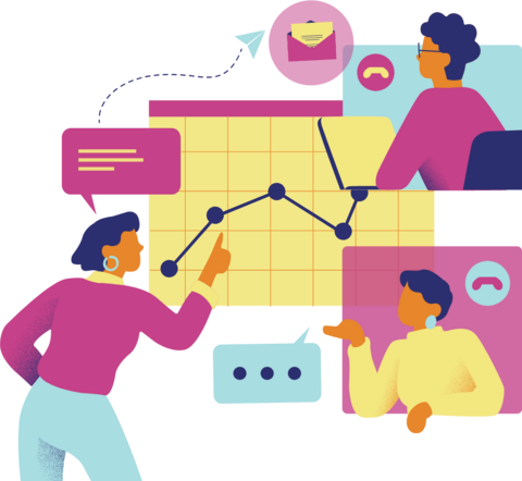 person using a calendar to plan