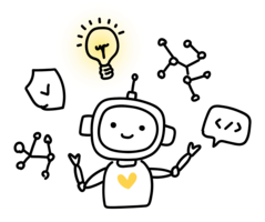 Illustrated robot to represent Generative AI.