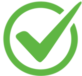 green checkmark