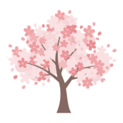 tree with pink flowers on it, and pink leaves.