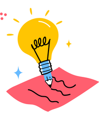 A pen writing on a pink sheet of paper