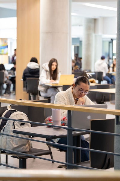 student on laptop