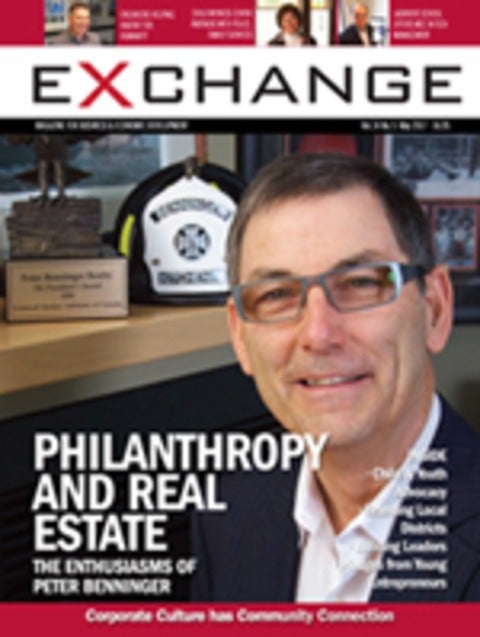 front cover of May 2017 issue of Exchange magazine