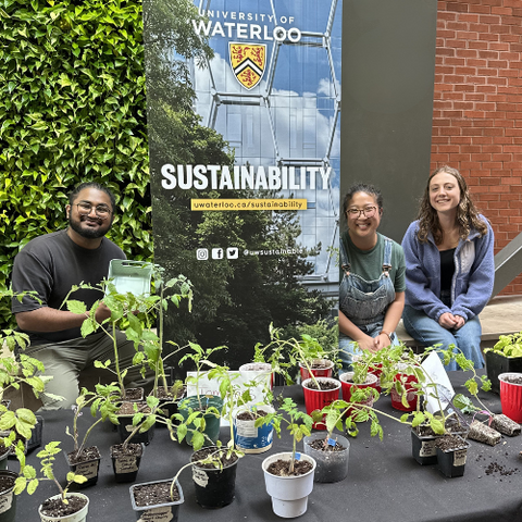 Sustainability Office team at annual Seedling Swap