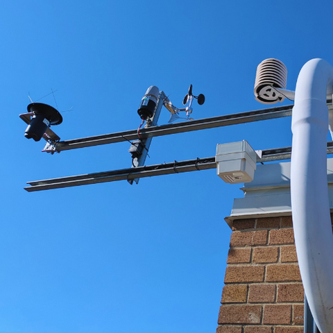 Air monitoring equipment on the top of SLC