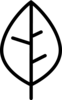 Leaf line icon