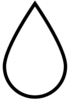 Water droplet line icon