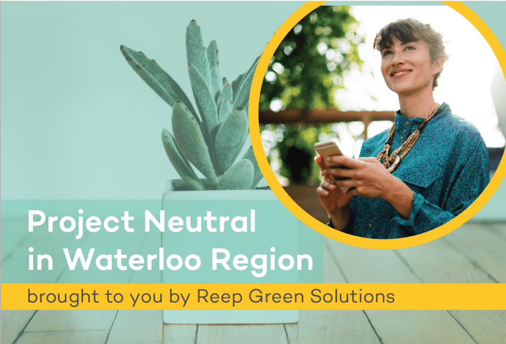 Project Neutral postcard with Reep Green Solutions 