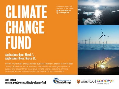 Interdisciplinary Centre on Climate Change's Climate Change Fund Promotional Poster