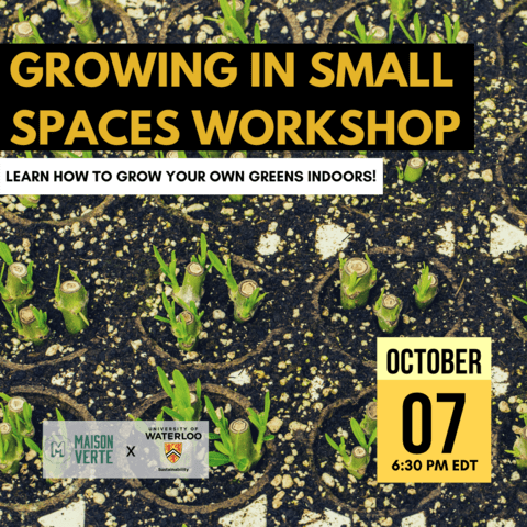 Growing in Small Spaces Workshop Promo