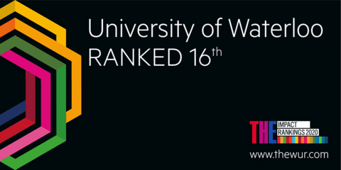 THE University Impact Ranking Banner - UW ranked 16th