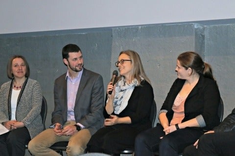 Event panel members sharing expertise