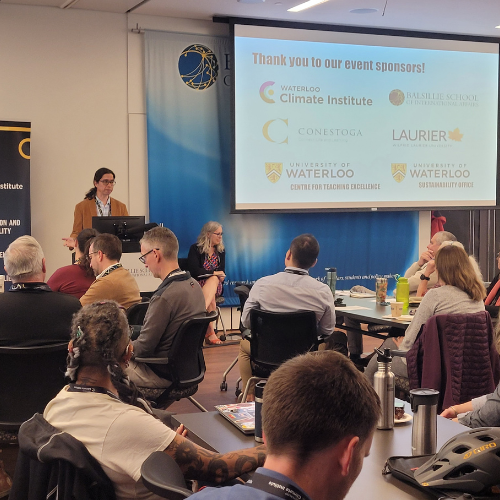 Staff at a conference