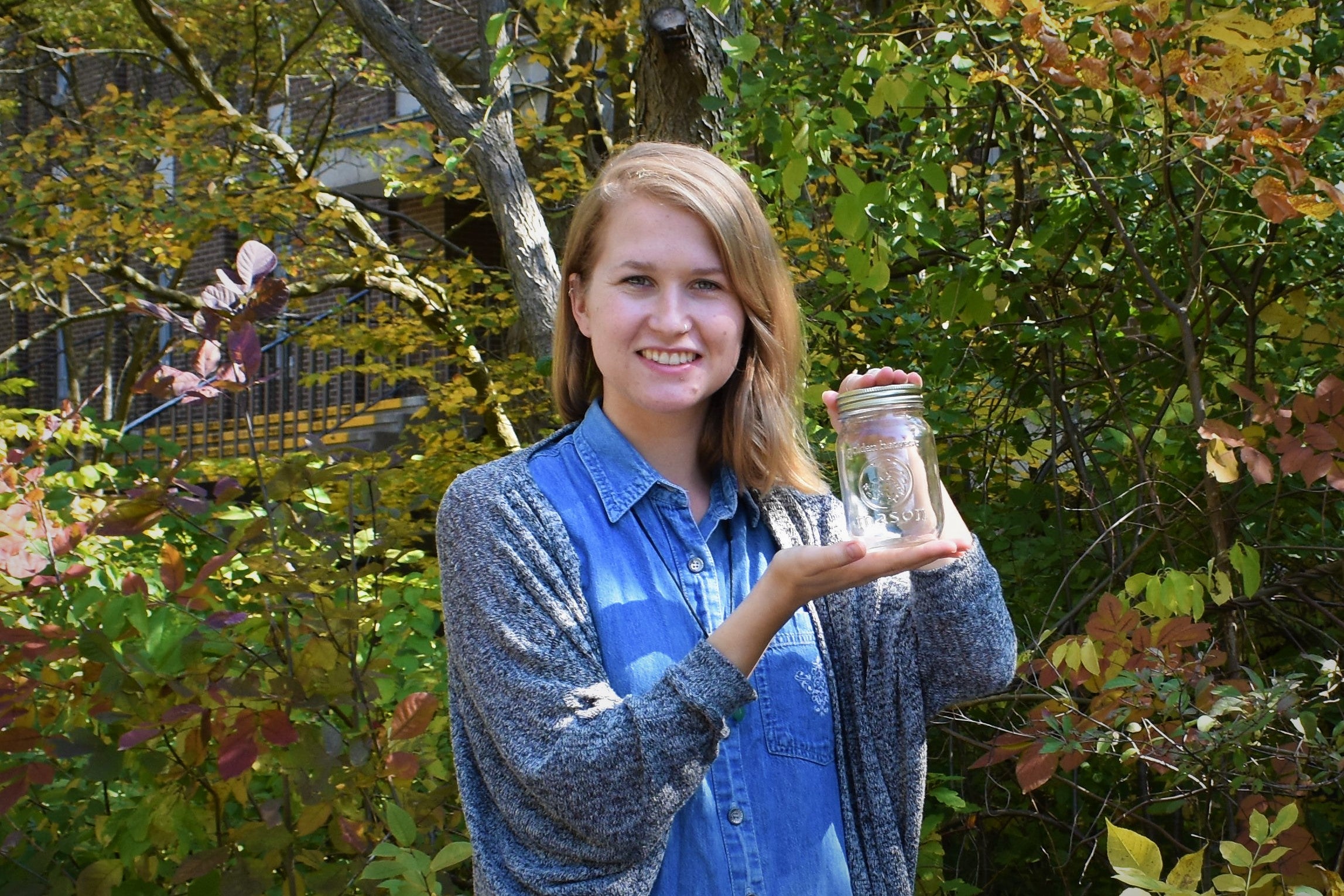 Beth Eden with her mason jar