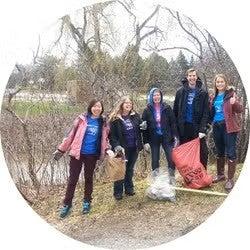 River Cleanup volunteers