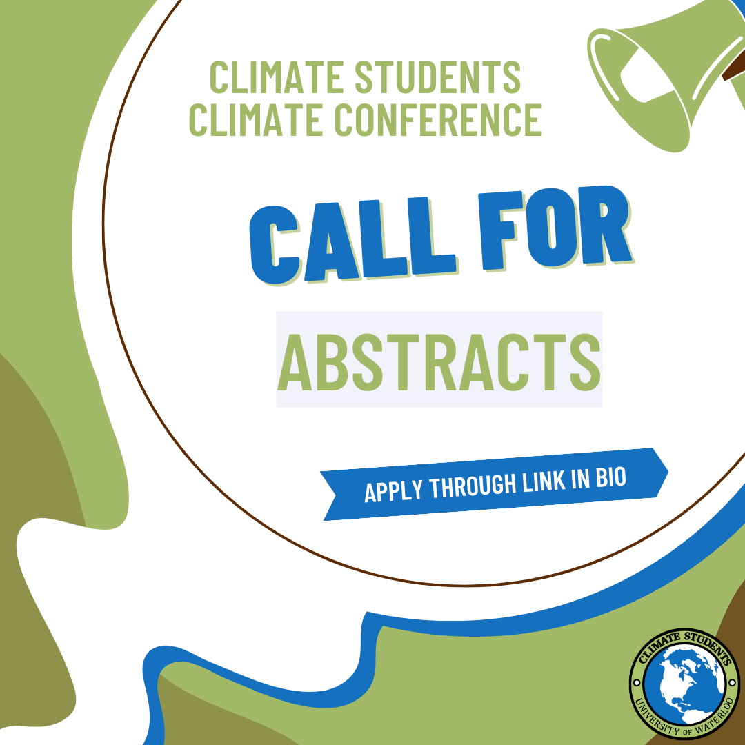 Text reads: Climate Students Climate Conference Call for Abstracts