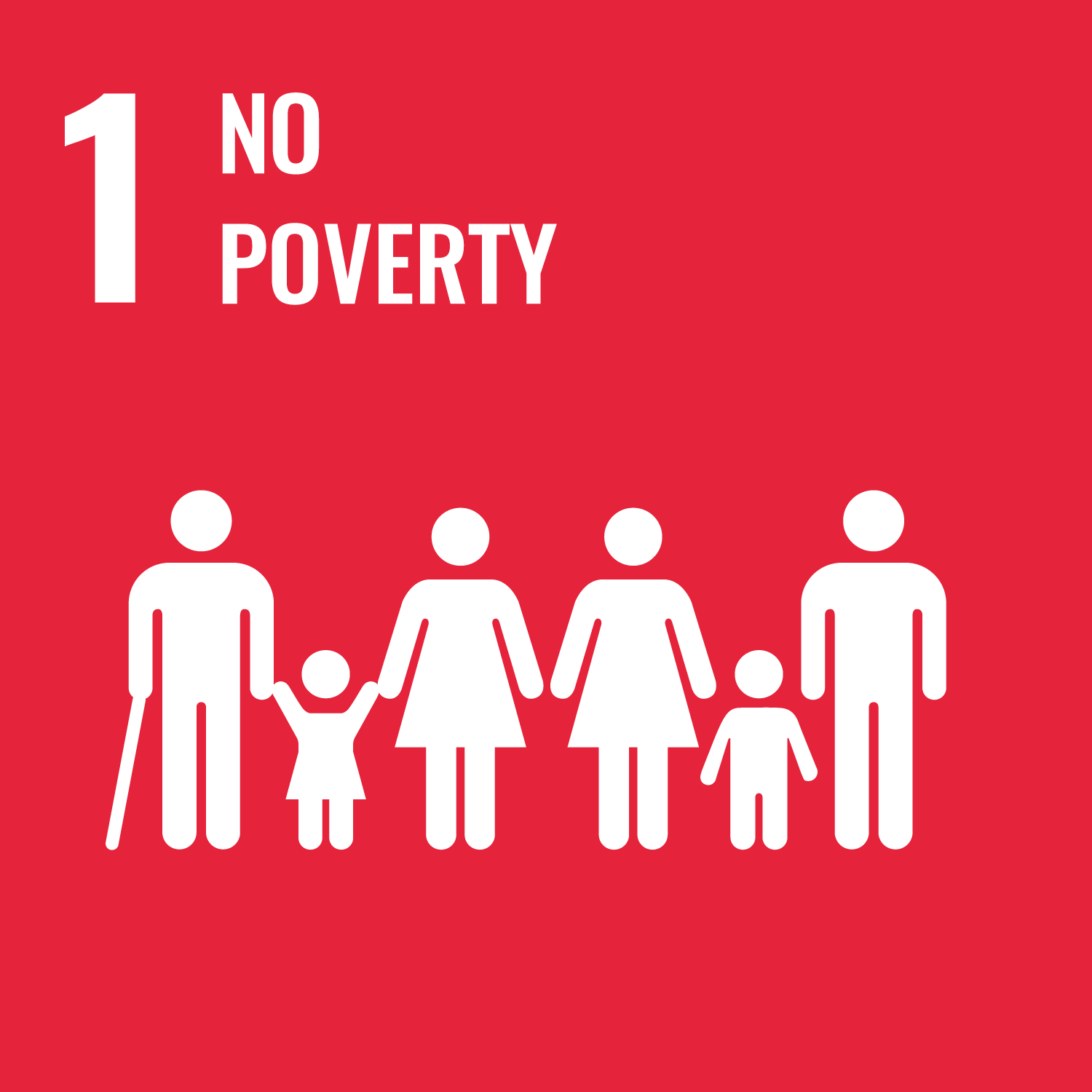 SDG 1 - No Poverty square icon