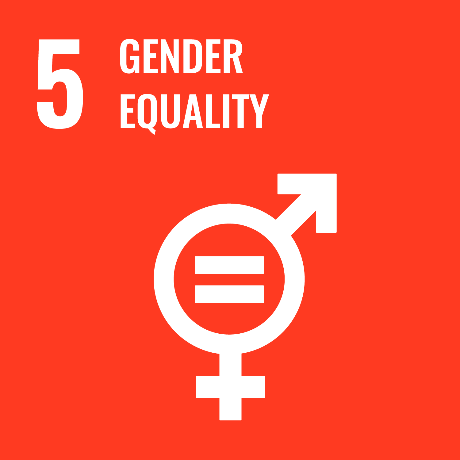 SDG 5 - Gender Equality square icon