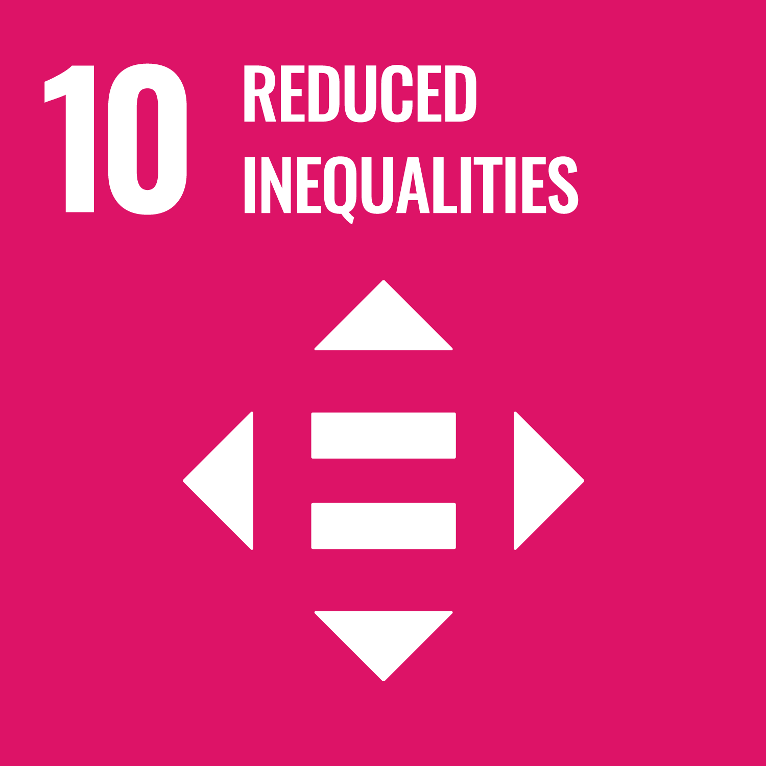 SDG 10 - Reduced Inequalities square icon