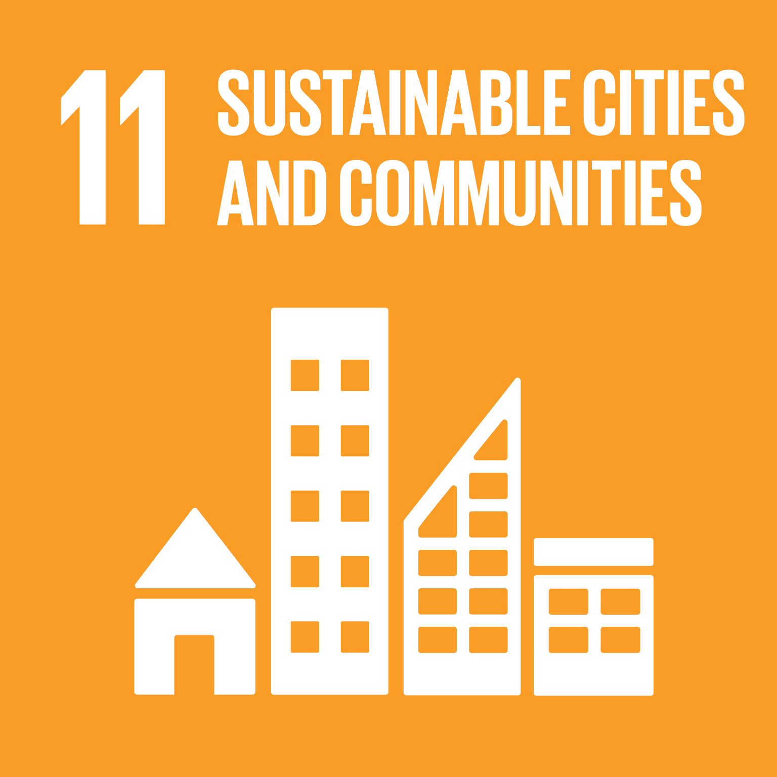 SDG 11 - Sustainable Cities and Communities square icon
