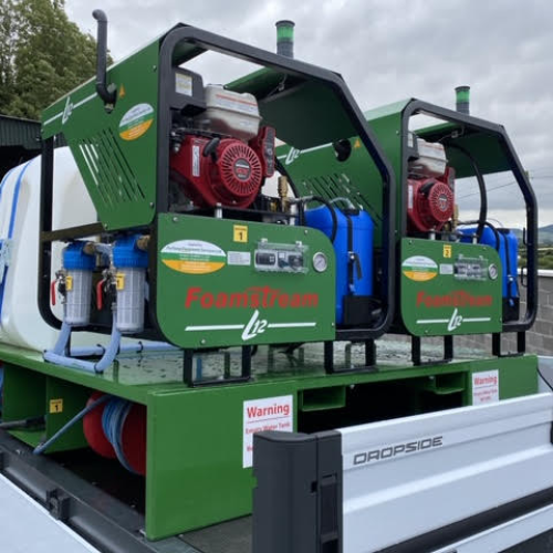 Foamstream weeding equipment