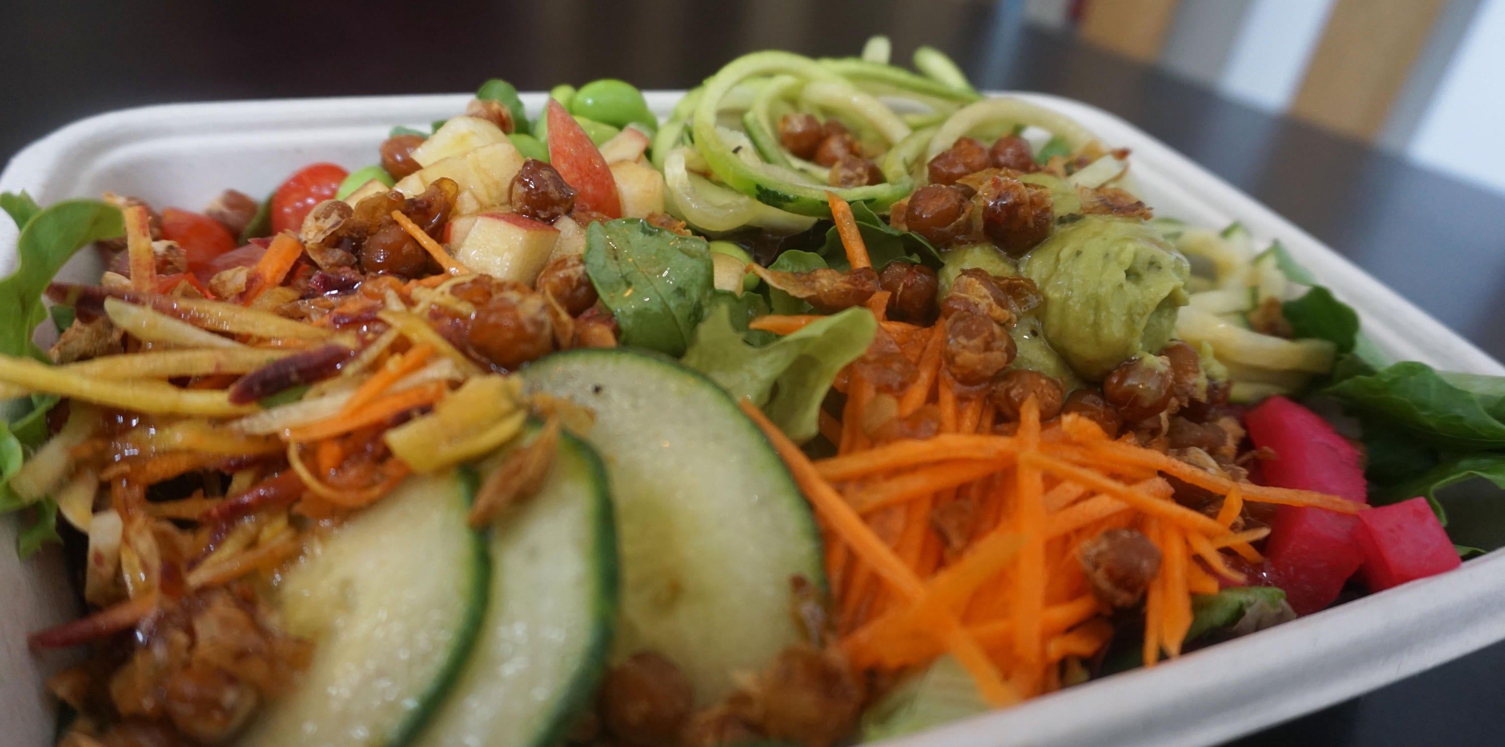 Vegetarian salad bowl at FRSH