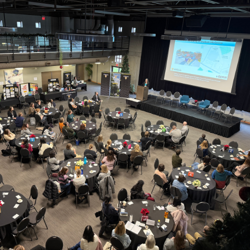 Tables at a conference