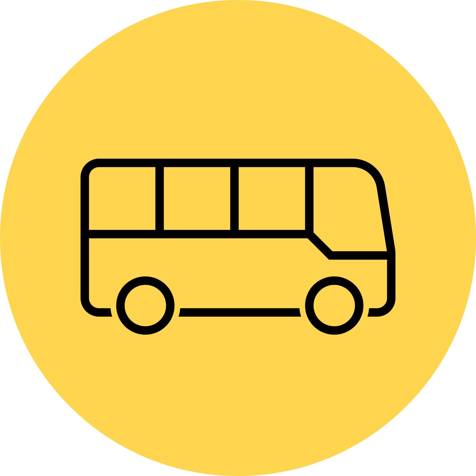 Line icon of bus