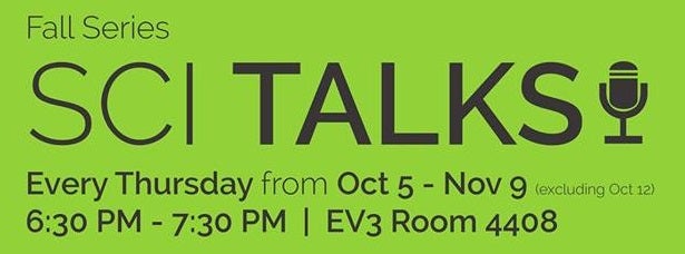 SCI Talks Oct 5 - Nov 9