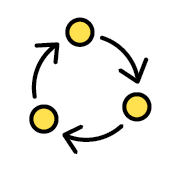 Circular economy line icon