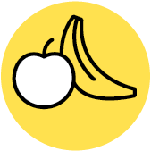 Sustainable food line icon