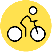 Sustainable mobility line icon