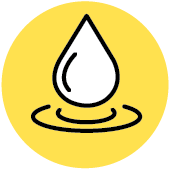 Water protection line icon