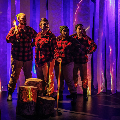 Lumberjacks in a play