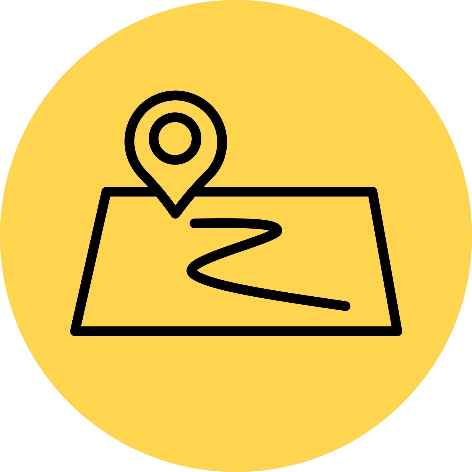 Map line icon