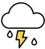 cloud and rain icon