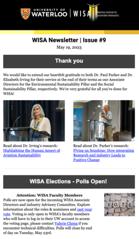 WISA Newsletter #9