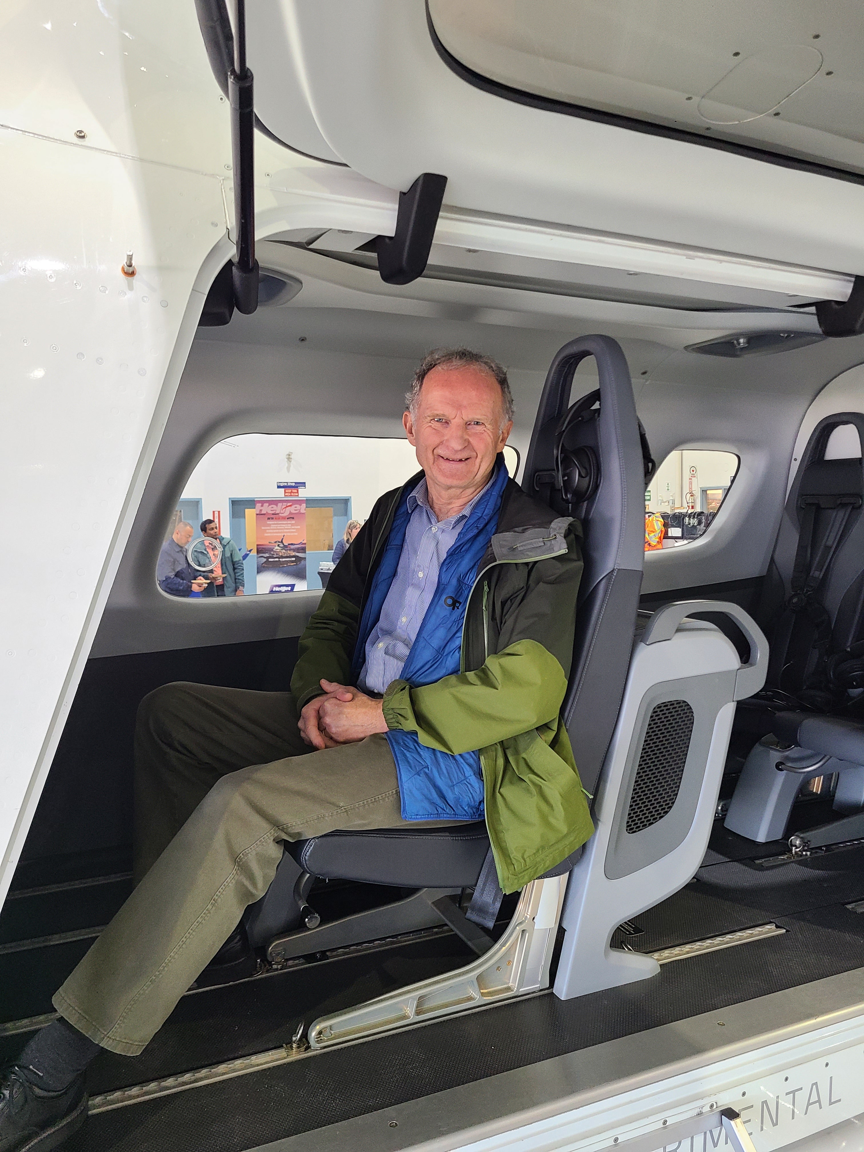Dr. Paul Parker in ALIA CX300 e-plane 