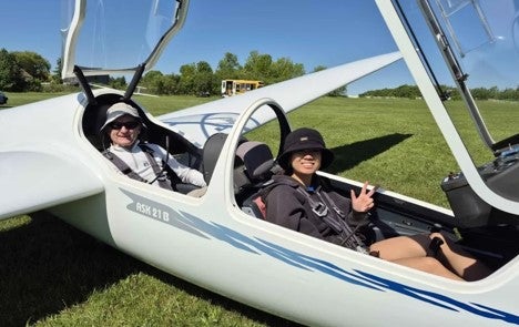Paul and Danica in the ASK 21