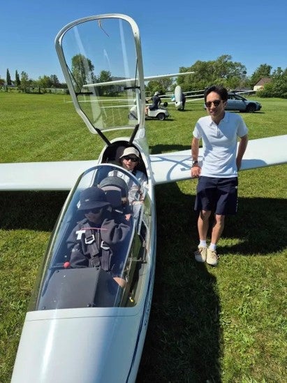 Danica, Paul and Chris getting ready to fly at SOSA