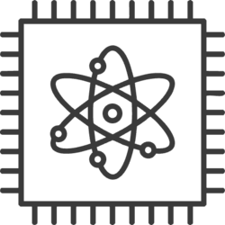 An atom inside a microchip