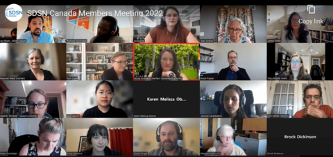 SDSN Canada meeting on Zoom