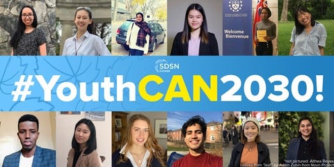 SDSN Youth Canada's SDG Coordinators for the 2020-2021 year.