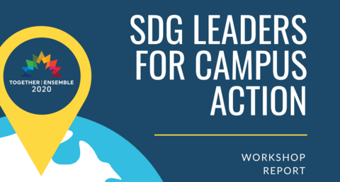 SDG Leaders for Campus Action Report Front Page Design
